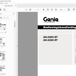 Genie GS-2668 RT GS-3268 RT Bedieningshandleiding 133534DU - PDF DOWNLOAD