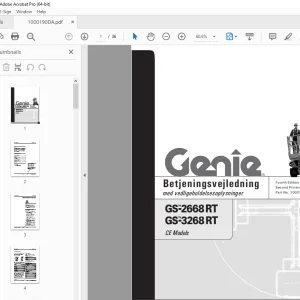 Genie GS-2668 RT GS-3268 RT Betjeningsvejledning 1000190DA PDF