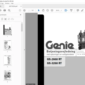 Genie GS-2668 RT GS-3268 RT Betjeningsvejledning 48735DA PDF