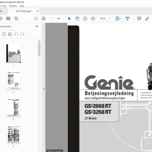 Genie GS-2668 RT GS-3268 RT Betjeningsvejledning 82702DA PDF