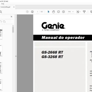 Genie GS-2668 RT GS-3268 RT Manual do operador 133533PB - PDF DOWNLOAD
