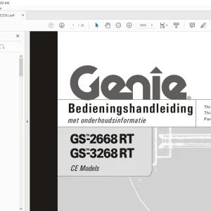 Genie GS-2668 RT GS-3268RT Bedieningshandleiding 82702DU - PDF DOWNLOAD