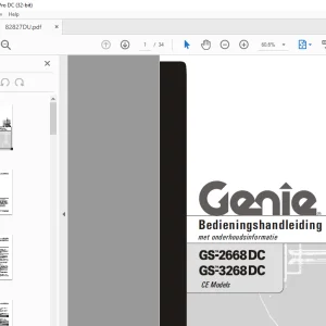 Genie GS-2668DC GS-3268DC Bedieningshandleiding - PDF DOWNLOAD