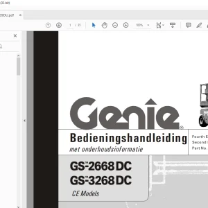 Genie GS-2668DC GS-3268DC Bedieningshandleiding 1000059 - PDF DOWNLOAD