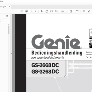 Genie GS-2668DC GS-3268DC Bedieningshandleiding 82262DU - PDF DOWNLOAD