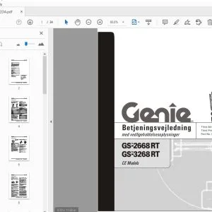 Genie GS-2668RT GS-3268RT CE Models Betjeningsvejledning 82702DA - PDF
