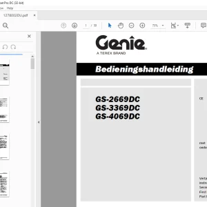 Genie GS-2669DC GS-3369DC GS-4069DC Bedieningshandleiding 1278002GTDU PDF