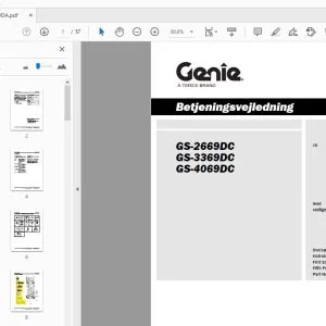 Genie GS-2669DC GS-3369DC GS-4069DC Betjeningsvejledning 237929DA - PDF DOWNLOAD