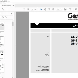 Genie GS-2669RT GS-3369RT GS-4069RT دليل المشغل  - PDF DOWNLOAD