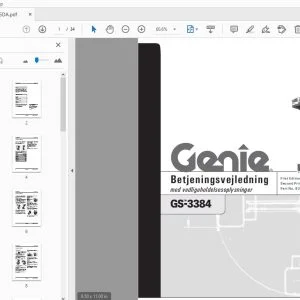 Genie GS-3384 Betjeningsvejledning  82206DA - PDF DOWNLOAD