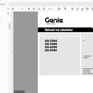 Genie GS-3384 GS-3390 GS-4390 GS-5390 Návod na obsluhu 133553SK - PDF DOWNLOAD