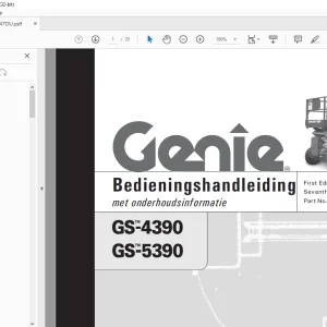 Genie GS-4390 GS-5390 Bedieningshandleiding 62747DU - PDF DOWNLOAD