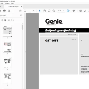 Genie GS-4655 Betjeningsvejledning 1294976DA - PDF DOWNLOAD