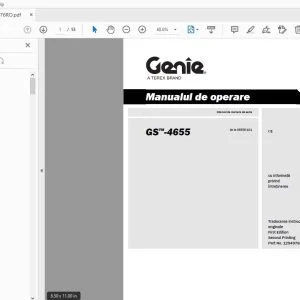 Genie GS-4655 Manualul de operare 1294976RO - PDF DOWNLOAD
