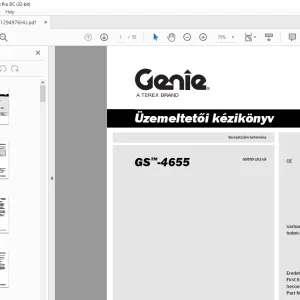 Genie GS-4655 Üzemeltetői kézikönyv 1294976HUGT - PDF DOWNLOAD