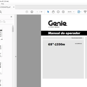 Genie GS™-1330m Manual do Operador 1290846 - PDF DOWNLOAD