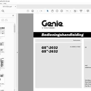 Genie GS™-2032 GS™-2632 Bedieningshandleiding 97570DUGT - PDF DOWNLOAD
