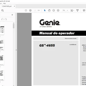 Genie GS-4655 Manual do operador 1294978PBGT - PDF DOWNLOAD