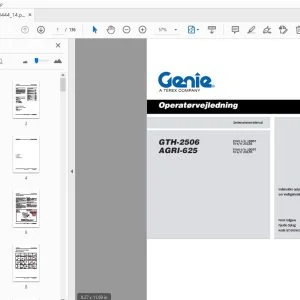 Genie GTH-2506 AGRI-625 Operatørvejledning 57.0009.0444_14 - PDF DOWNLOAD