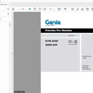 Genie GTH-2506 AGRI-625 Príručka Pre Obsluhu 57.0009.0549_22 - PDF DOWNLOAD