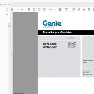 Genie GTH-2506 GTH-3007 Príručka pre Obsluhu 57.0009.0580_21 - PDF
