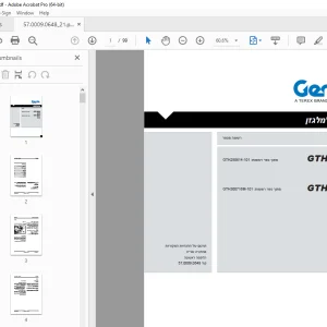 Genie GTH-2506 GTH-3007 מדריך למלגזן - PDF DOWNLOAD