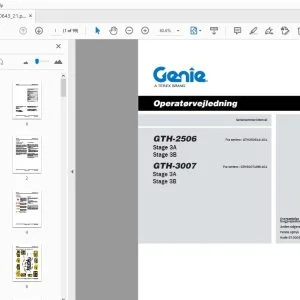 Genie GTH-2506 Stage 3A Stage 3B GTH-3007 Stage 3A Stage 3B Operatørvejledning 57.0009.0643_21 - PDF DOWNLOAD