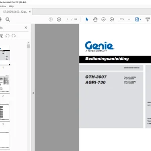 Genie GTH-3007 AGRI-730 Bedieningsanleiding - PDF DOWNLOAD