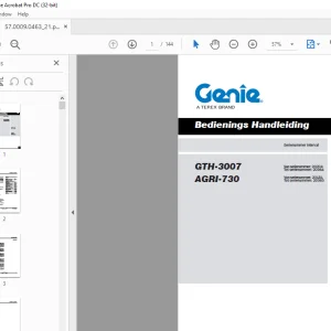 Genie GTH-3007 AGRI-730 Bedieningshandleiding - PDF DOWNLOAD