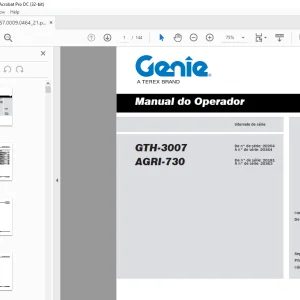 Genie GTH-3007 AGRI-730 Manual do operador 57.0009.0464 -  PDF DOWNLOAD