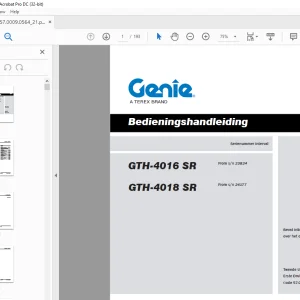 Genie GTH-4016 SR GTH-4018 SR Bedieningshandleiding - PDF DOWNLOAD