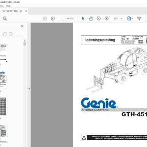 Genie GTH-4518 R Bedieningsanleiding - PDF DOWNLOAD