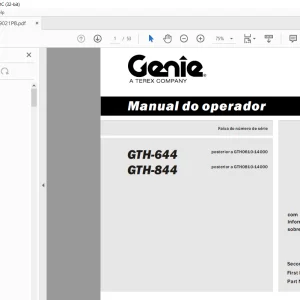 Genie GTH-644 GTH-884 Manual do operador T109021PB - PDF DOWNLOAD