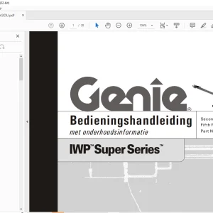 Genie IWP Super Series Bedieningshandleiding 48643DU - PDF DOWNLOAD