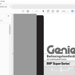 Genie IWP Super Series Bedieningshandleiding 82909DU - PDF DOWNLOAD