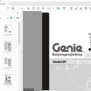 Genie Lift Betjeningsvejledning 35566DA PDF Download