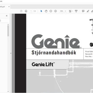 Genie Lift Stjórnandahandbók 35566IS - PDF DOWNLOAD