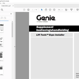 Genie Z-30/20N Z-30/20NRJ Bedieningshandleiding 133546DU - PDF DOWNLOAD