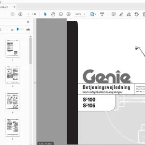 Genie S-100 S-105 Betjeningsvejledning 72146DA -  PDF DOWNLOAD 