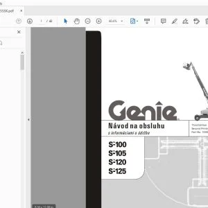 Genie S-100 S-105 S-120 S-125 Návod na obsluhu 1000255SK - PDF DOWNLOAD