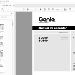 Genie S-3200 S-3800 Manual do operador - PDF DOWNLOAD