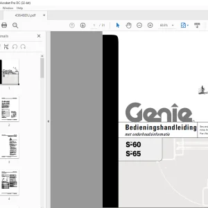 Genie S-60 S-65 Bedieningshandleiding 43648DU - PDF DOWNLOAD