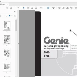 Download Genie S-60 S-65 Betjeningsvejledning 110018DA PDF