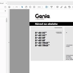 Genie S-60 XC S-65 XC S-60 HF S-65 HF S-60 TRAX S-65 TRAX Návod na obsluhu 1286582SK - PDF DOWNLOAD