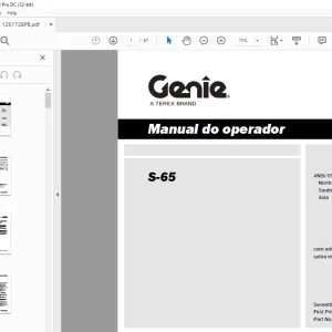 Genie S-65 Manual do operador 1261728PB - PDF DOWNLOAD
