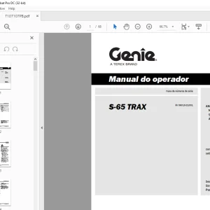 Genie S-65 TRAX Manual do operador T107107PB - PDF DOWNLOAD
