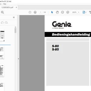 Genie S-80 S-85 Bedieningshandleiding 1258938DU - PDF DOWNLOAD