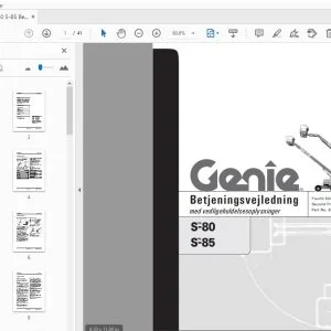 Genie S-80 S-85 Betjeningsvejledning 82580DA - PDF DOWNLOAD