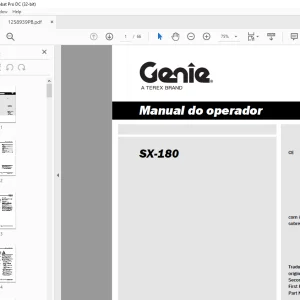 Genie SX-180 Manual do operador 1258939PB - PDF DOWNLOAD