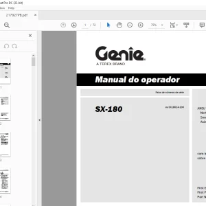 Genie SX-180  Manual do operador 217927PB - PDF DOWNLOAD